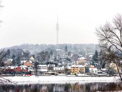 Elbufer im Winter
Richtung Dresdner Hochland